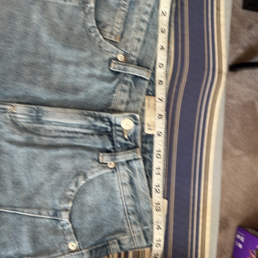 We The Free Light Blue Denim Shorts sz28 - Picture 13 of 13